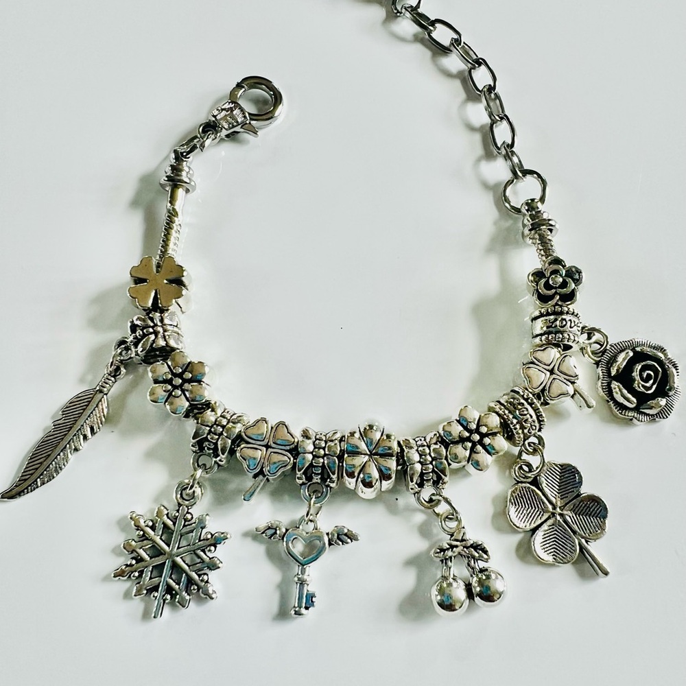 Silver Charm Bracelet